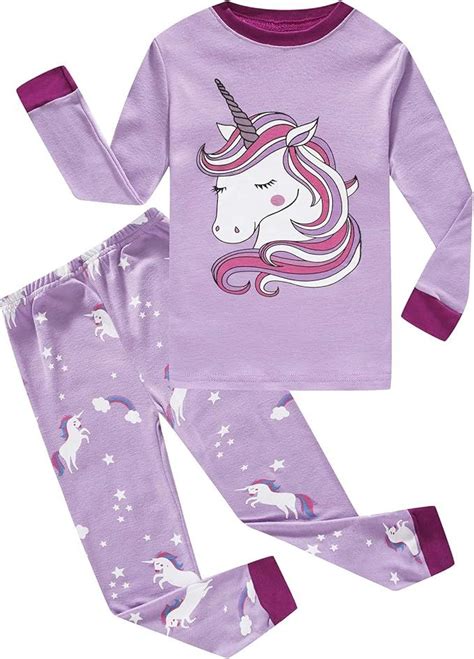 Dolphin&Fish Girls Cotton Pajamas Toddler 2 Pieces Pjs Kids .
